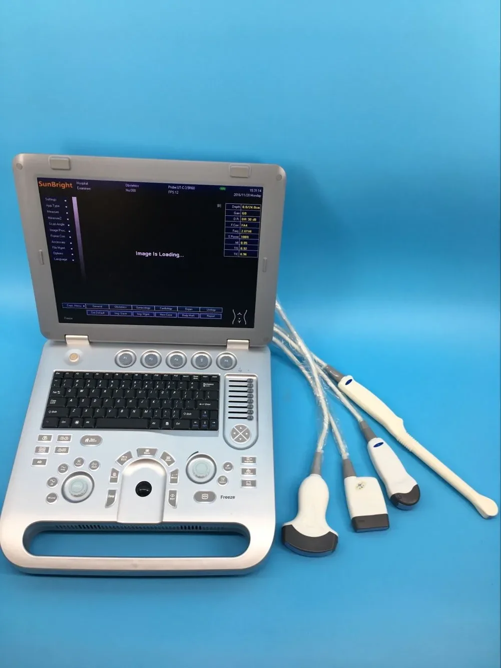 portable 3d ultrasound machine medical scan digital pseudo color usg 4d optional ecography