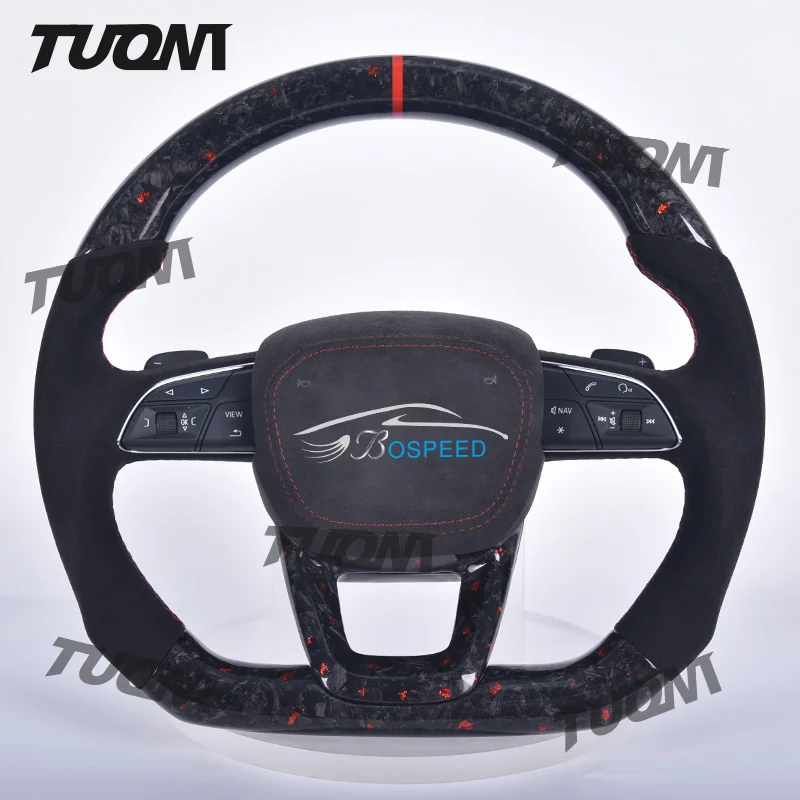 

Forged Carbon Fiber Steering Wheel For Audi Q3 Q5 SQ5 RSQ8 B9 B9.5 Q7 RS3 RS5 S3 S4