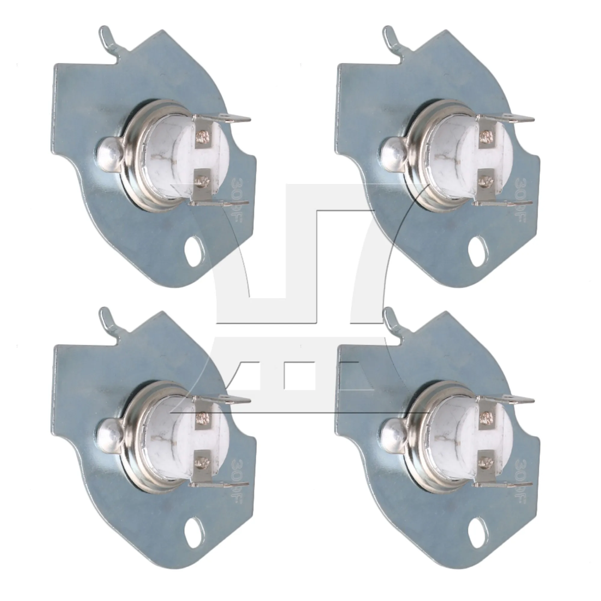 4 Pcs 3977393 & 80005 Thermal Fuse Parts Replacement for Crosley Dryer