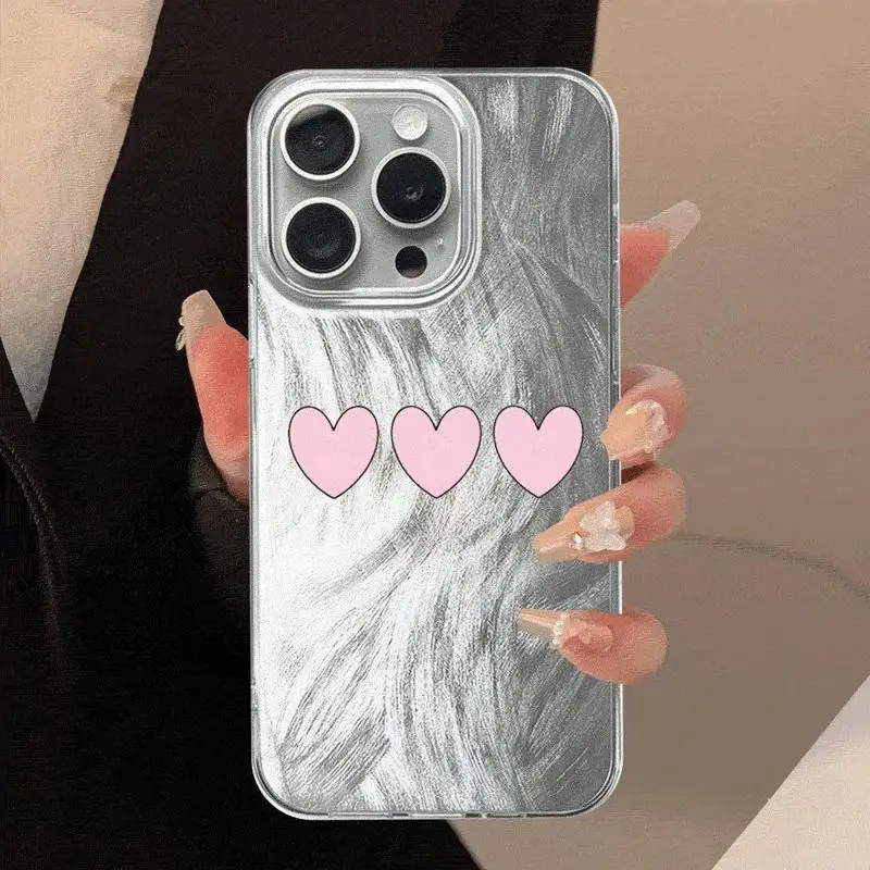 Luxury Case For Apple iPhone 15 11 13 14 Pro Max 12 15 Plus Feather Yarn fashion Bumper Phone Cover Cute Simple