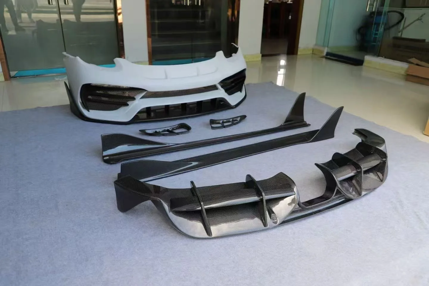 Complete OEM Facelift Conversion & Custom BuildFor 981 PD Style Half Carbon Fiber Body Kit In Stock Wholesale Extreme MakeoverB