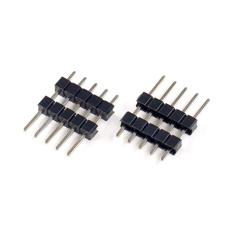 100pcs 2.54mm Pin Header 1X40P L11.4/15/17/19/21/23/25/30/35/40/50mm Straight Board Spacer Single Row Double Plastic Male