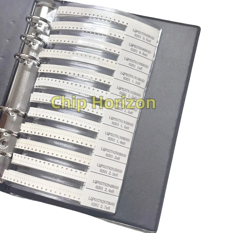0201  0402 0603 08051206 SMD Chip Inductance Assorted Kit 1Sample Book 550-2100pcs Multilayer Inductors Inductance book