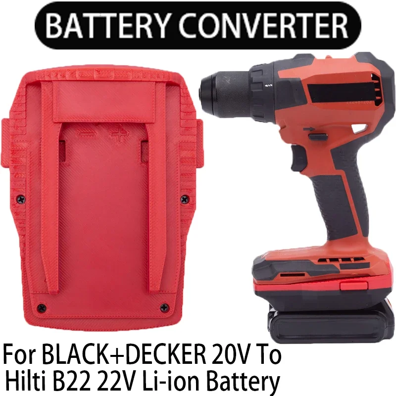 

Battery Adapter for Hilti 22V B22 Li-Ion Tool To for BLACK+DECKER 20V Li-Ion Battery Adapter Power Tools Accessories