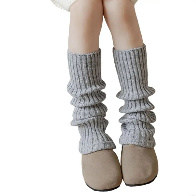 Image 5: A5YC – chauffe-jambes tricoté à mode pour filles 3 à 13 ans, couverture élastique pour bottes, automne hiver, vêtements