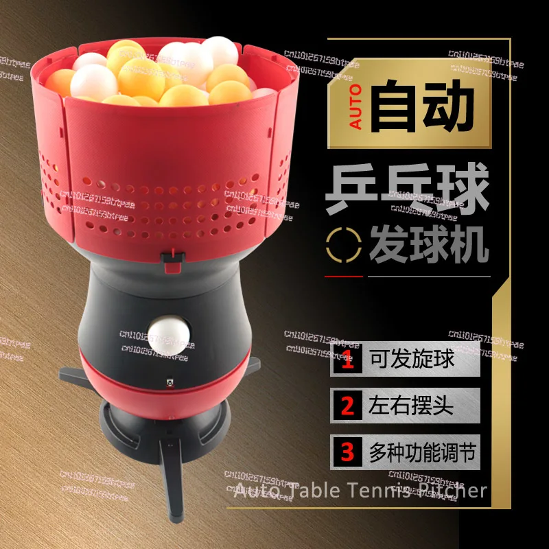 Automatic Table Tennis Robot, Portable Ping Pong Ball Machine with Remote for Home Professional Training