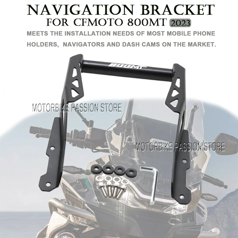 For CFMOTO 800MT 22mm Motorcycle Front Wireless charging Mobile Phone Navigation Bracket GPS Mount For CFMOTO 800MT 800mt 800 MT