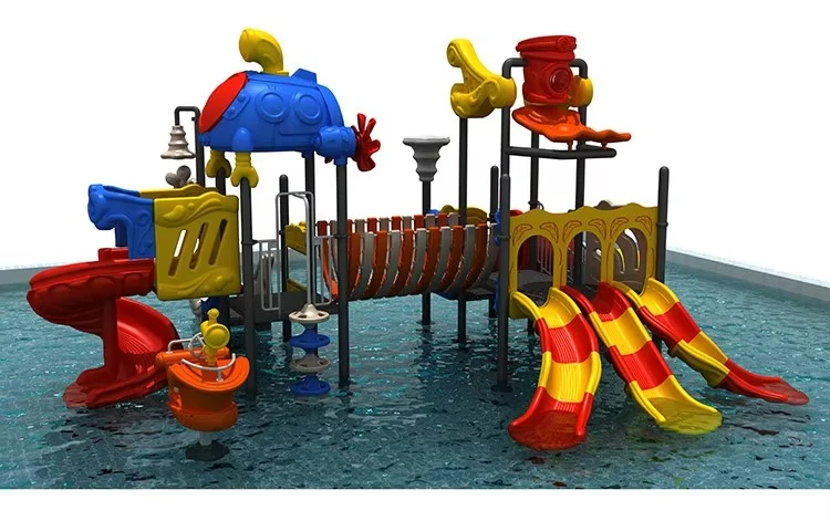 Outdoor Water Amusement Park Swimming Park Kids Play Park Equipment for Kids Water Playground Fiberglass Slide