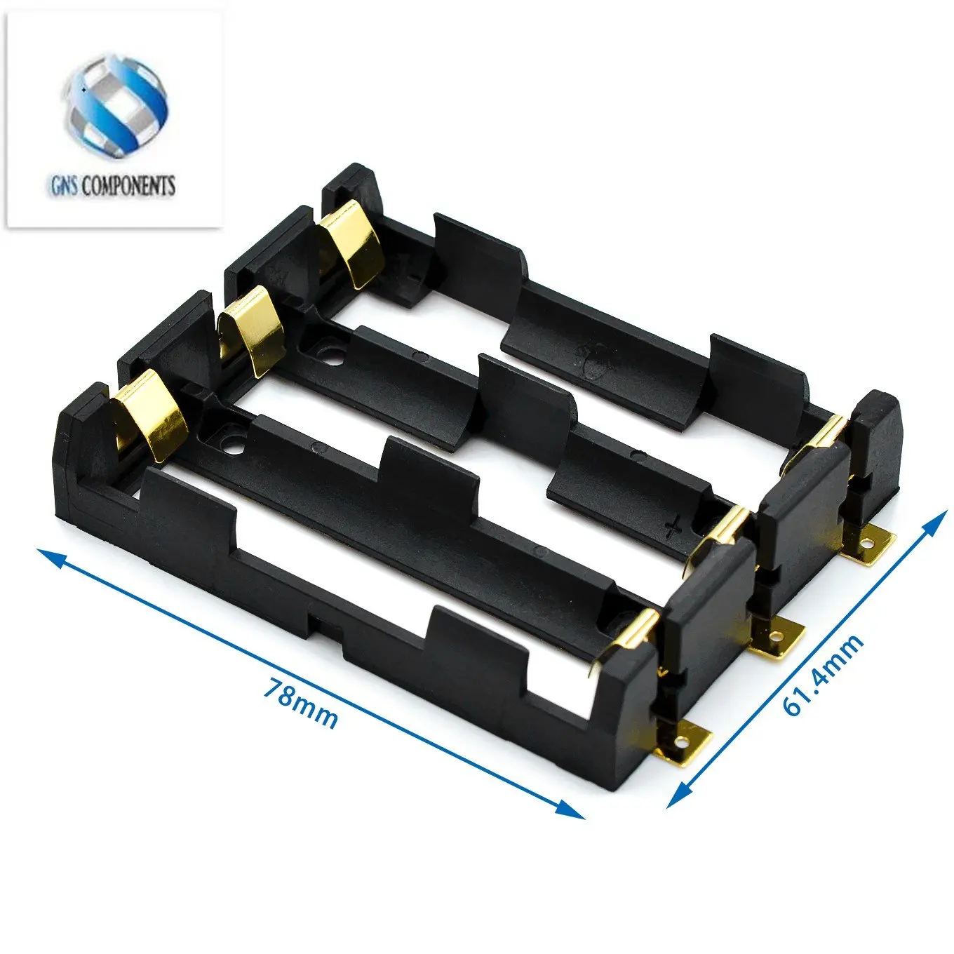 1x2x3x4x 18650 SMT Battery Holder 18650 SMD Battery Box Storage Case Container Power Bank With Bronze Pins Rechargeable SMT