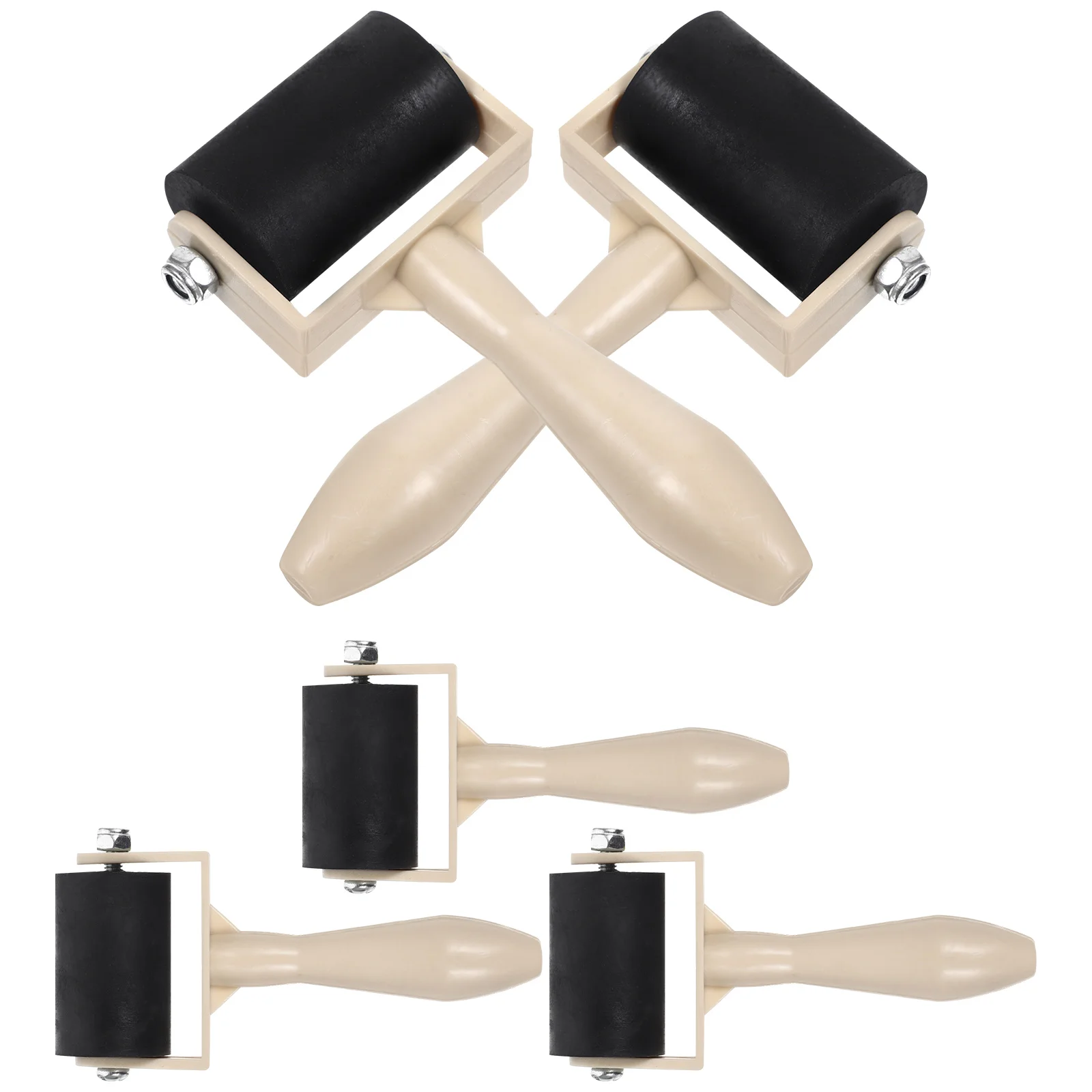 مجموعة أسطوانة بلاستيكية مكونة من 5 قطع مع ملاقط حصيرة أداة الختم مثالية لأعمال صناعة الطباعة #5