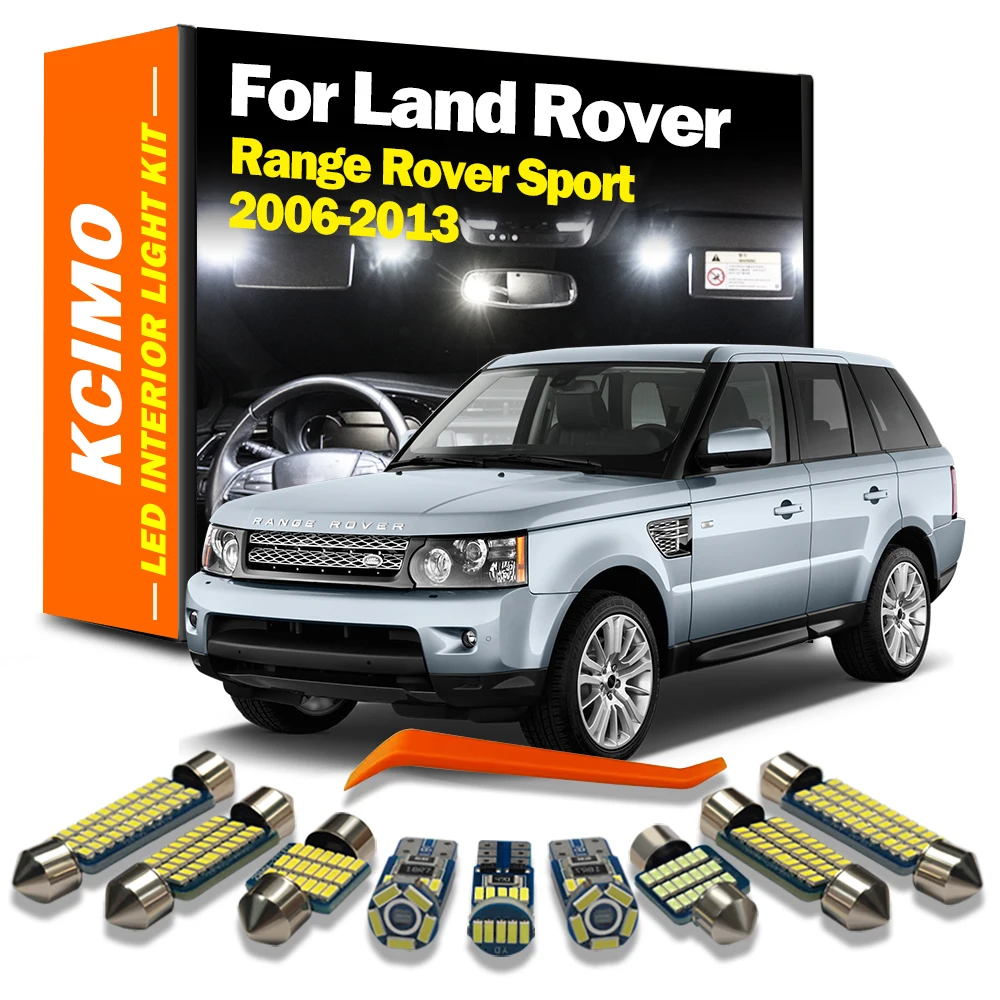 

Kcimo 16Pcs For 2006 2007 2008 2009 2011 2012 2013 Land Rover Range Rover Sport Canbus LED Interior Dome Map Trunk Light Kit
