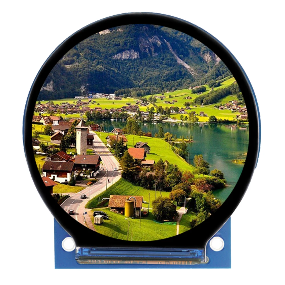 2.1 Inch TFT LCD Display Module IPS Full-View Circular Screen ST7701 IC 480×480 FPC1 TP Dual Interface DC 3V-5V