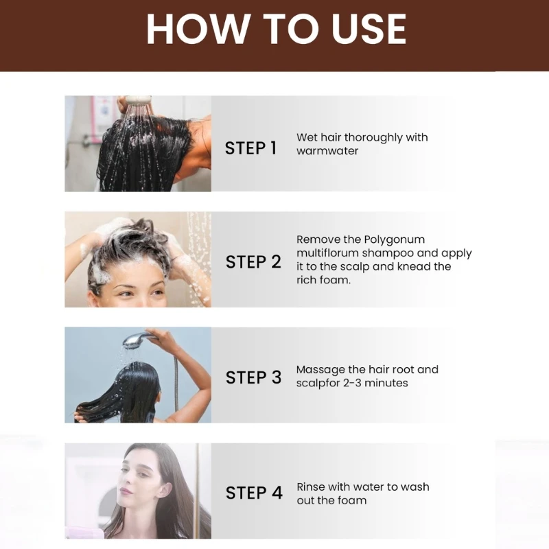 โพลีโกนัม แชมพู แชมพูสระผม สบู่แชมพูสูตรอ่อนโยนจากธรรมชาติ