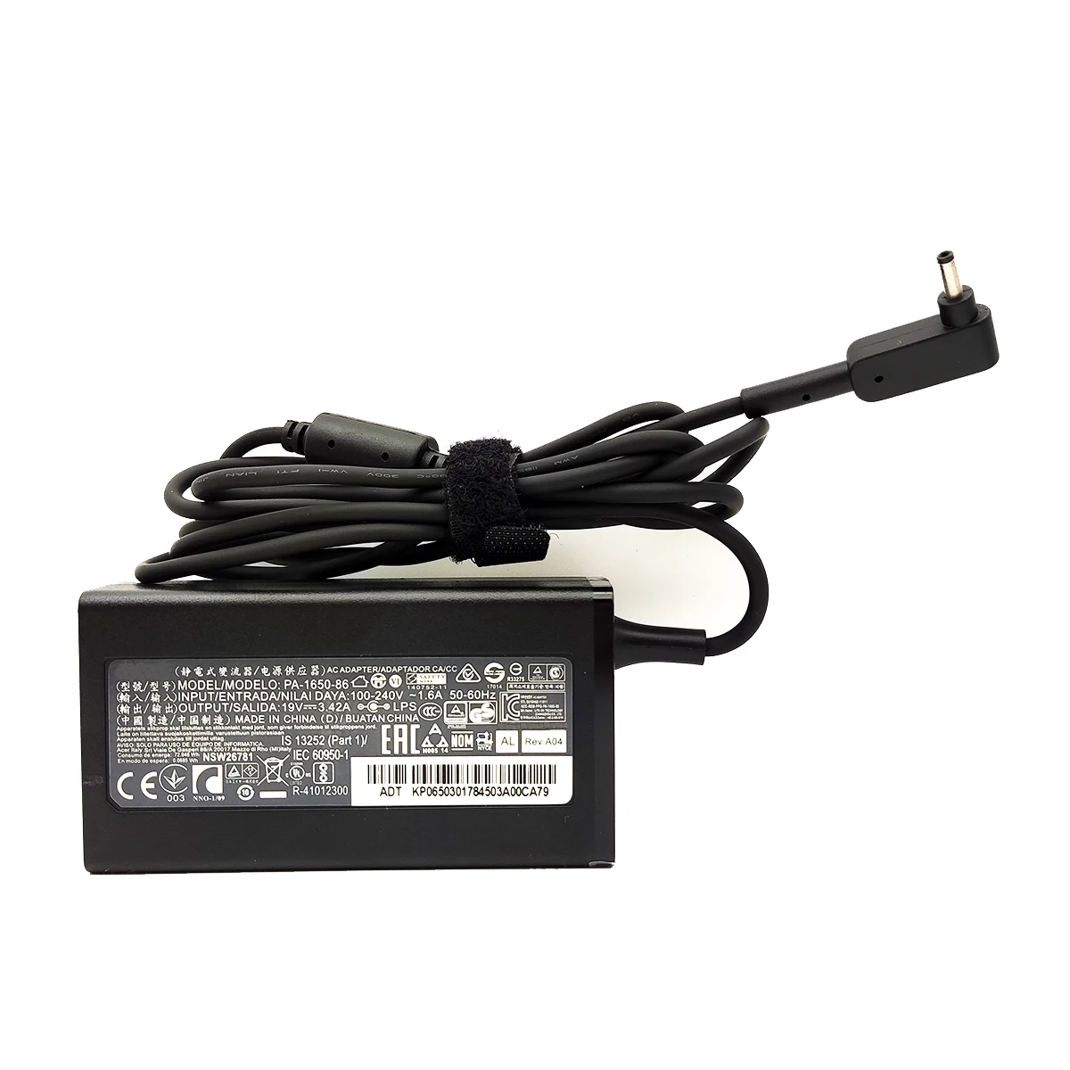 Adaptador de CA de 19V, 3.42A, 65W, 3,0x1,0mm, PA-1650-86 para portátil ACER Swift3 SF314 A11-065N1A F