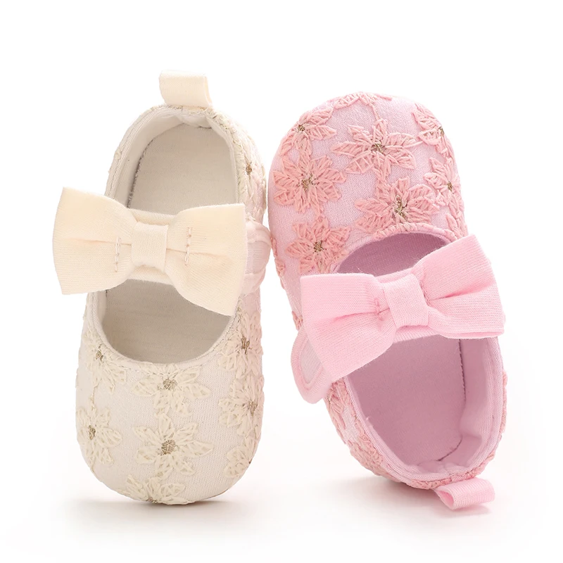 

0-18M Lace Tassel Baby Shoes Princess Style, Infant Pre-Walker Shoes Soft Comfortable Footwear for Girls