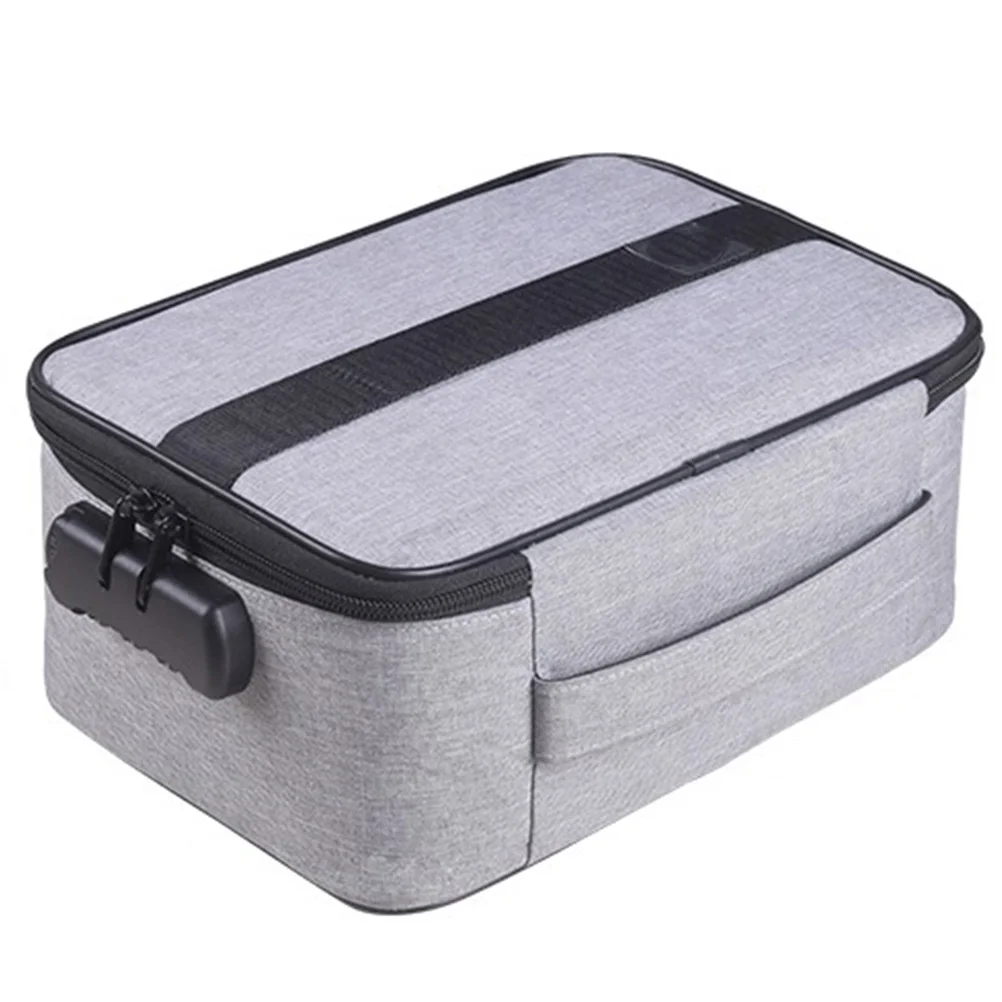 

Portable Stamper Organizer Durable Oxford Cloth Storage Bag Multiple Compartments Safe Organized Multifunction Official