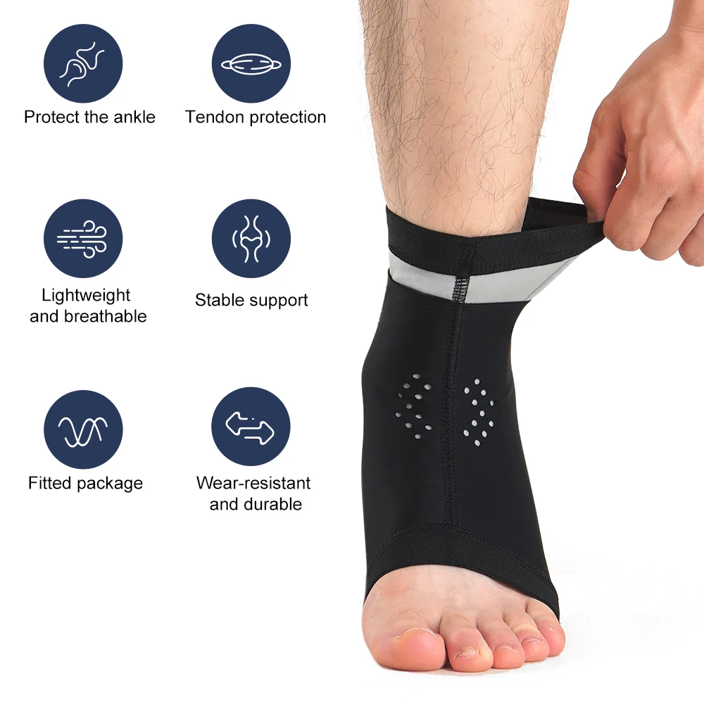 

1PCS Ankle Support for Men and Women - Neoprene Breathable Adjustable Ankle Brace Sprain for Running, Basketball