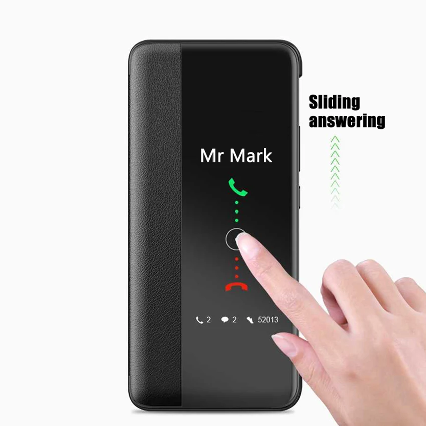 מקרה תצוגה חכם עבור huawei p40 p40 פרו-f40pro + f40 p40pפרו p40 + fungas apa apa