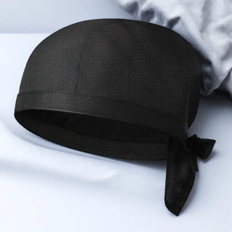 2 pezzi cappelli da cuoco cappelli da cucina regolabili cappelli da cucina in tessuto traspirante durevole ristorante cameriere cappelli per servizi di ristorazione neri