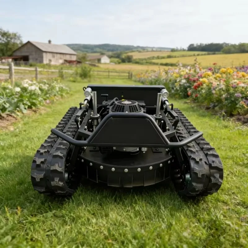 Wireless 4-Stroke 190cc Robotic Lawnmower with Zero Turn Capability and Intelligent Lawn Trimming Functions