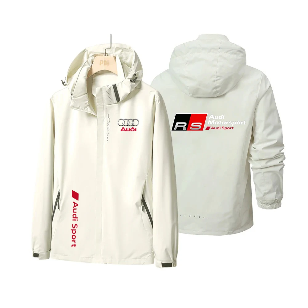 The Men's and Women's Casual Zip-Up Sports Jacket for Audi Team, a Windproof Outdoor Racing Jacket, Will Be Dispatched Quickly. - view 3