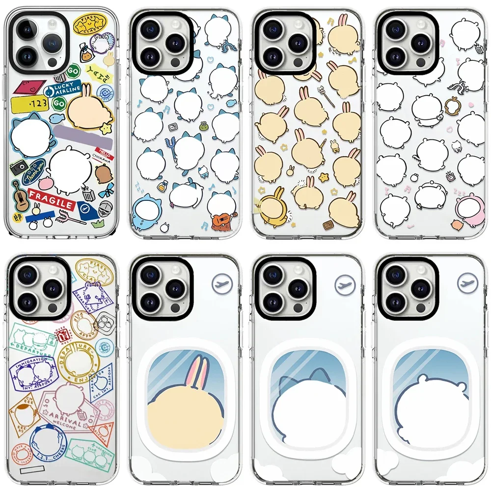 

Cartoon Air Travel 2.0 Acrylic White Border Magnetic IPhone 12 13 14 15 16 Pro Max Case - Protective IPhone Case with MagSafe