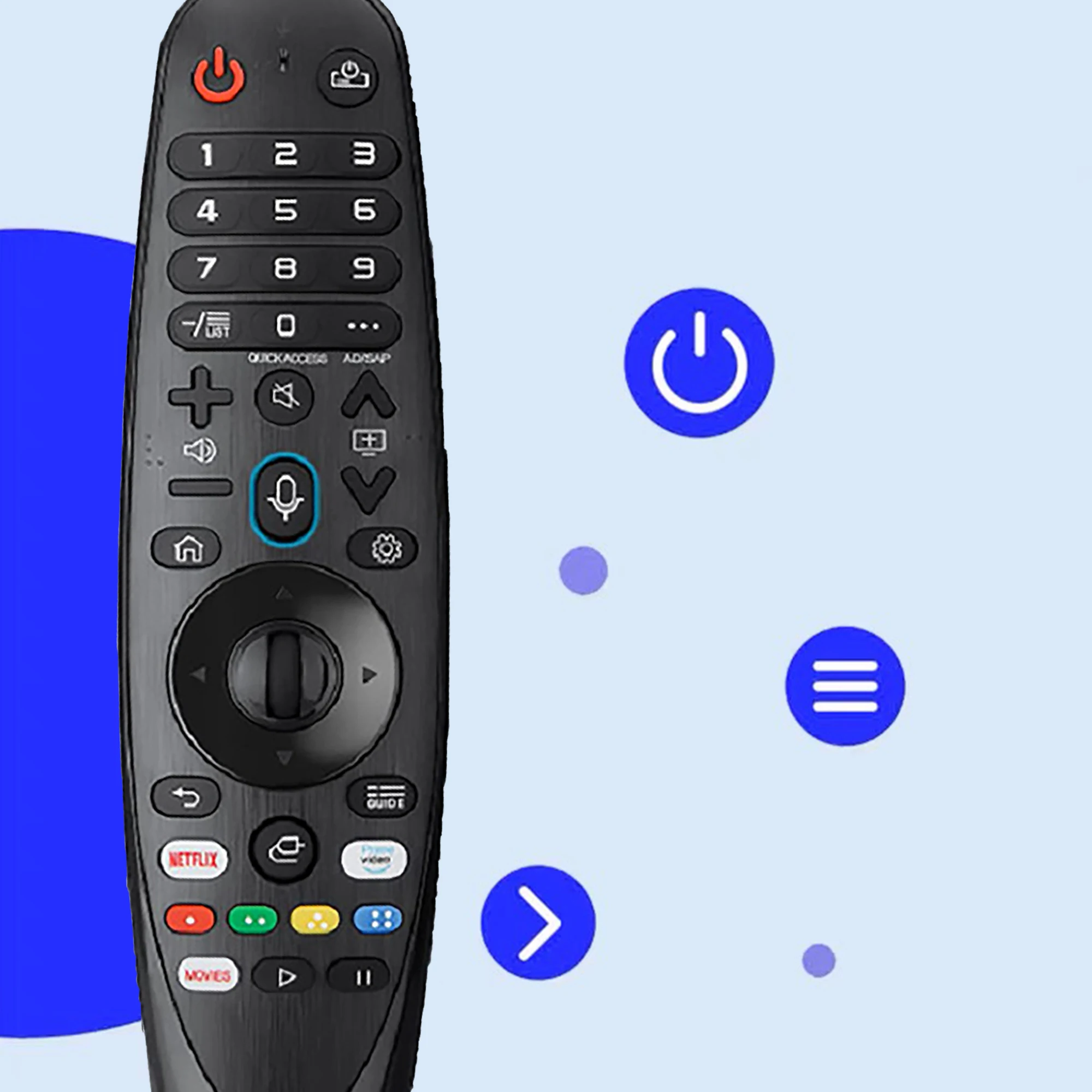 Replacement for Magic Remote Control with Pointer Voice Function for Smart TV UHD OLED QNED TVs Compatible Netflix Hot Key