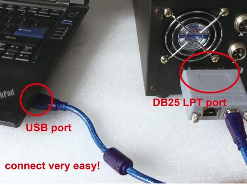 CNC Parts MACH3 USB To Parallel LPT Port Converter Adapter 6 Axis Controller Parallet Port TO USB Riser Card USB200 for CNC