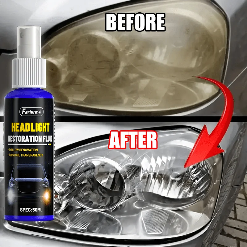 

Универсальный спрей для восстановления автомобильных фар, жидкость для восстановления фар, пожелтение и туманный ремонт линз, прозрачное покрытие