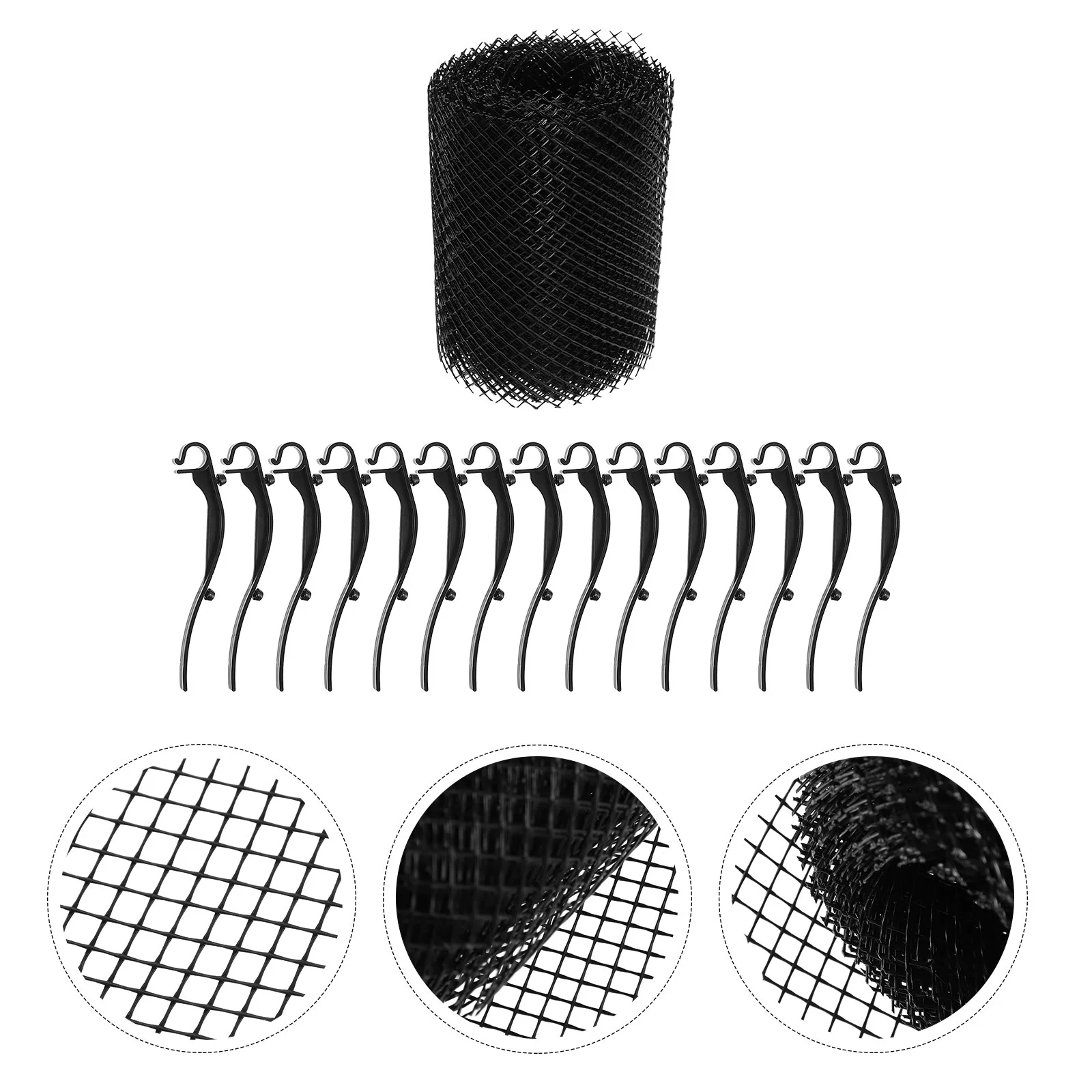 Gutter Guard Water Trough Cover Strainer Mesh Screen Pp Plastic Anti-blocking Filter