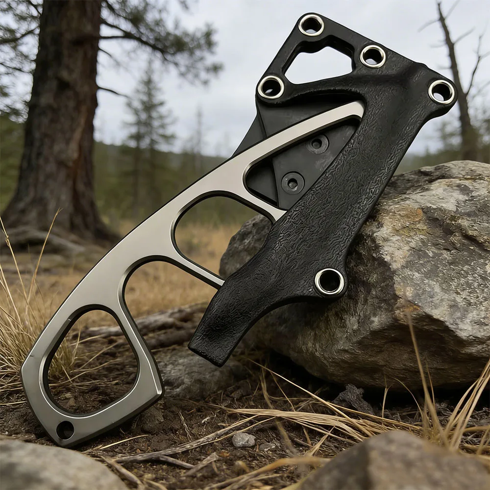 

Портативный кемпинговый тактический инструмент, нож EDC с карманом-футляром, нож из нержавеющей стали 440C, охотничий нож, нож с фиксированным лезвием