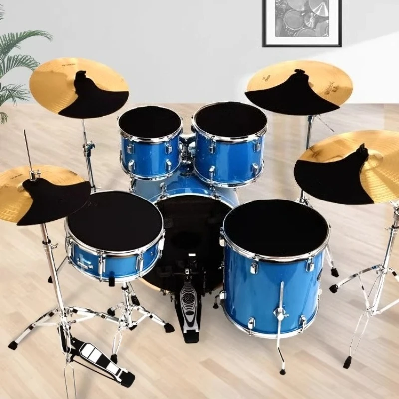 Silent Drum Pad Jazz Drum Noise Reduction Pads Portable Percussion Instruments Silencing Mat Set Drums Kit Practice Accessories