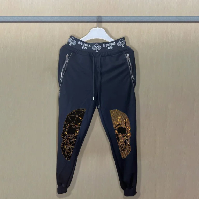 

Classic Brand Pant Durable Men Designer Pants Eye-Catching Rhinestone Men Trousers Breathable Rhinestone Sweatpants Comfortable