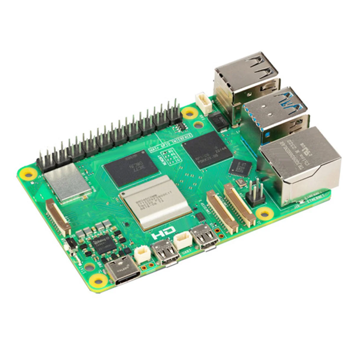 AT87-For Raspberry Pi 5 Development Board 4G RAM BCM2712 2.4GHz VideoCore VII GPU 4Kp60 PCIe 2.0 for Pi5(4G)