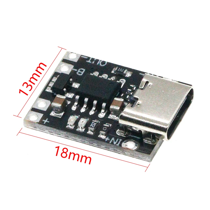 Type-C USB TP4057 1A Lithium Battery Charging Protection Board Module Polymer Battery Over TP4056 With Temperature Protection