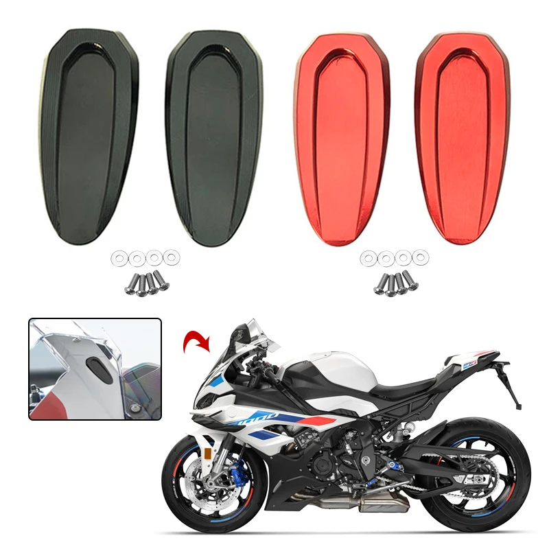 2023 Rearview Mirror Base Cover Windshield Drive Eliminator Mirror Hole Cover For BMW S1000RR S 1000 RR S1000 RR 2020 2021 2022