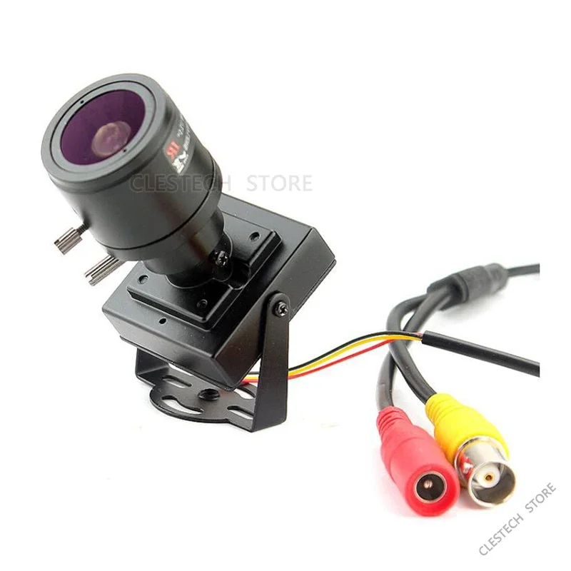 Analogique CCTV Caméra Zoom 2.8mm-12mm Mise Au Point Manuelle Compatible TV Super Petit 1200TVL HD Mini CVBS Métal Vidéo Pour La Maison De Voiture Dépasser