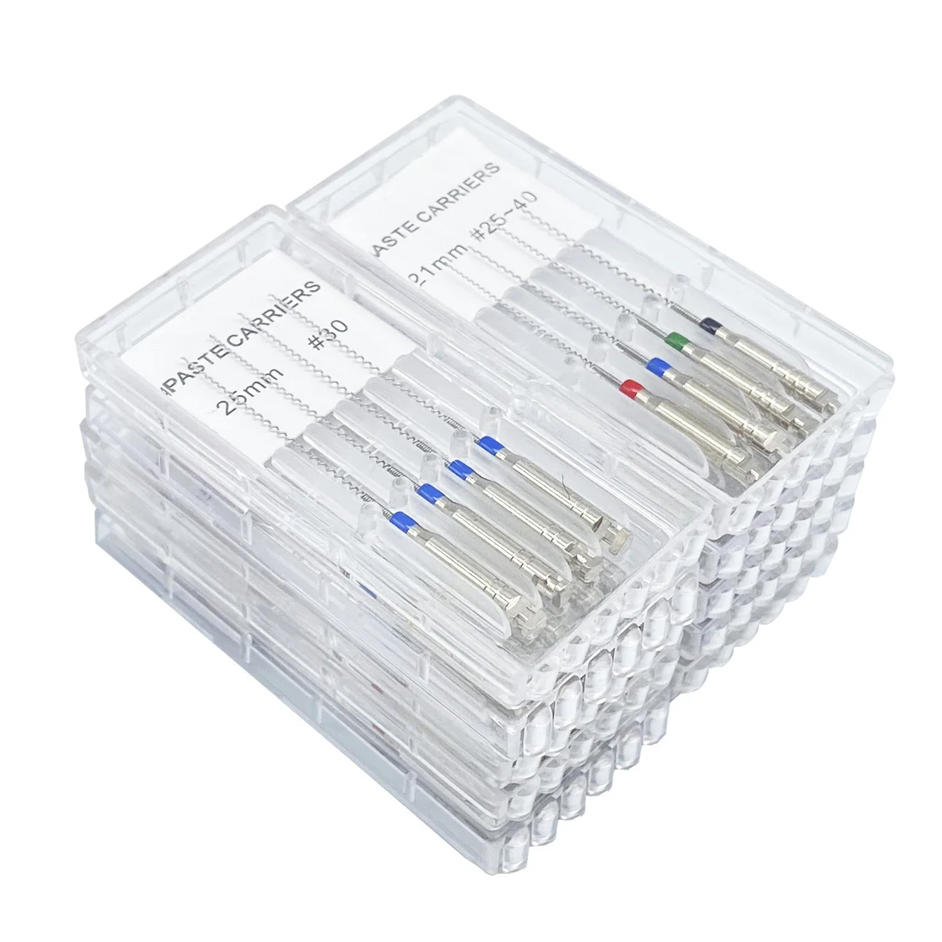 4Pcs/Box WELLCK Dental Paste Carriers Root Filler Lentulo 21mm 25mm Assorted Endodontics Files Dental Instruments Channel Spiral