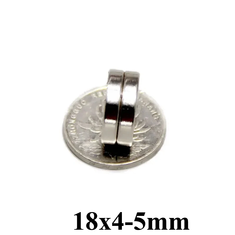 18x4-5mm Strong Magnet 18x4mm Hole 5mm Round Magnet For Home Refrigerators, Offices DIY 18*4-5 mm
