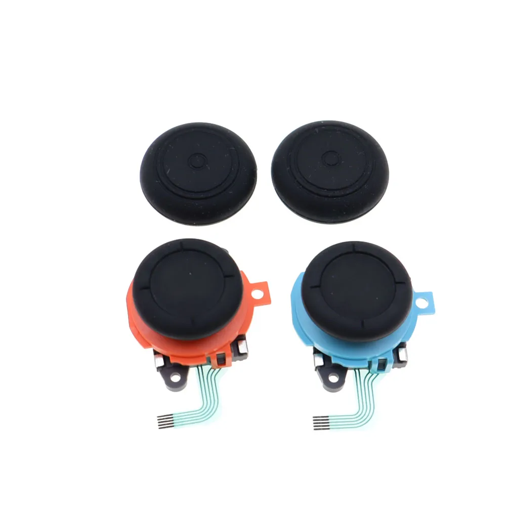 1 conjunto para ns2 switch 2 3d joycons controlador analógico joystick com tampa vara rocker alça de substituição jogo almofada jogos acessórios
