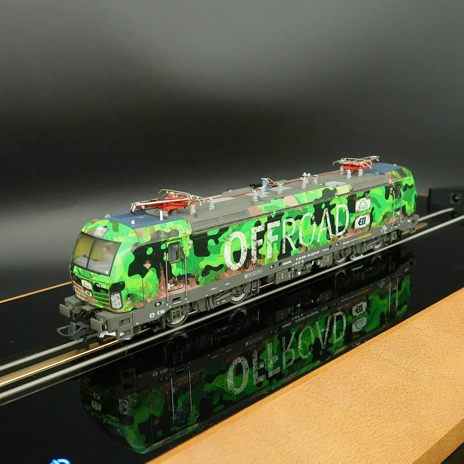 ROCO Train Model HO Type 1/87 71931 BR193 Digital Sound Effect Electric Locomotive Green Off-road Version Train Model Toy