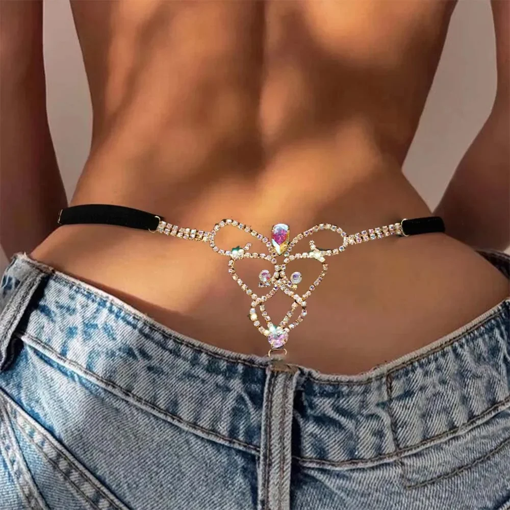 AB Document-Culotte tanga sexy pour femme, string G, bikini, accessoires de bijoux papillon, taille JOFashion, club d'été, cadeau, 2024