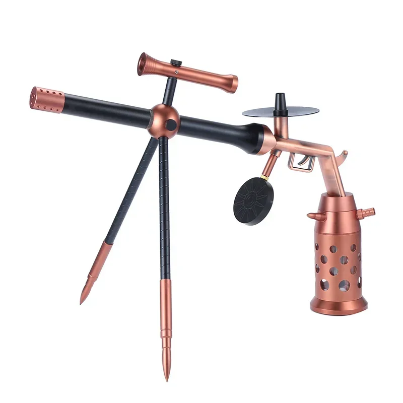 NEW Design Big Size Gun Hookah Set Zinc Alloy  AK47   LED wholesale pink gun hookah ak47