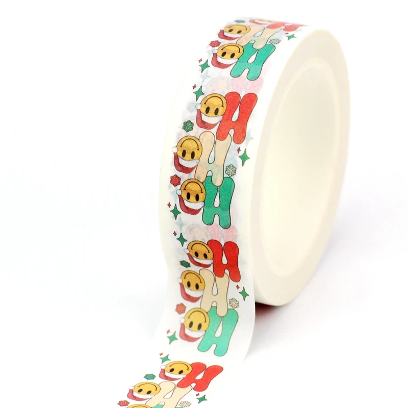 2023 NEW 1PC. 10M Decorative Santa Claus HO HO Christmas Washi Tape for  Journaling Adhesive Masking Tape Cute Stationery