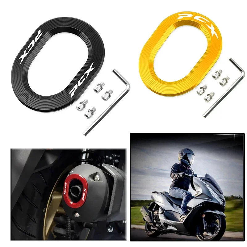 For Honda pcx160 PCX 160 Exhaust Pipe Tip Cover Motorcycle Modified Accessories System Protector NEW  5 COLOR