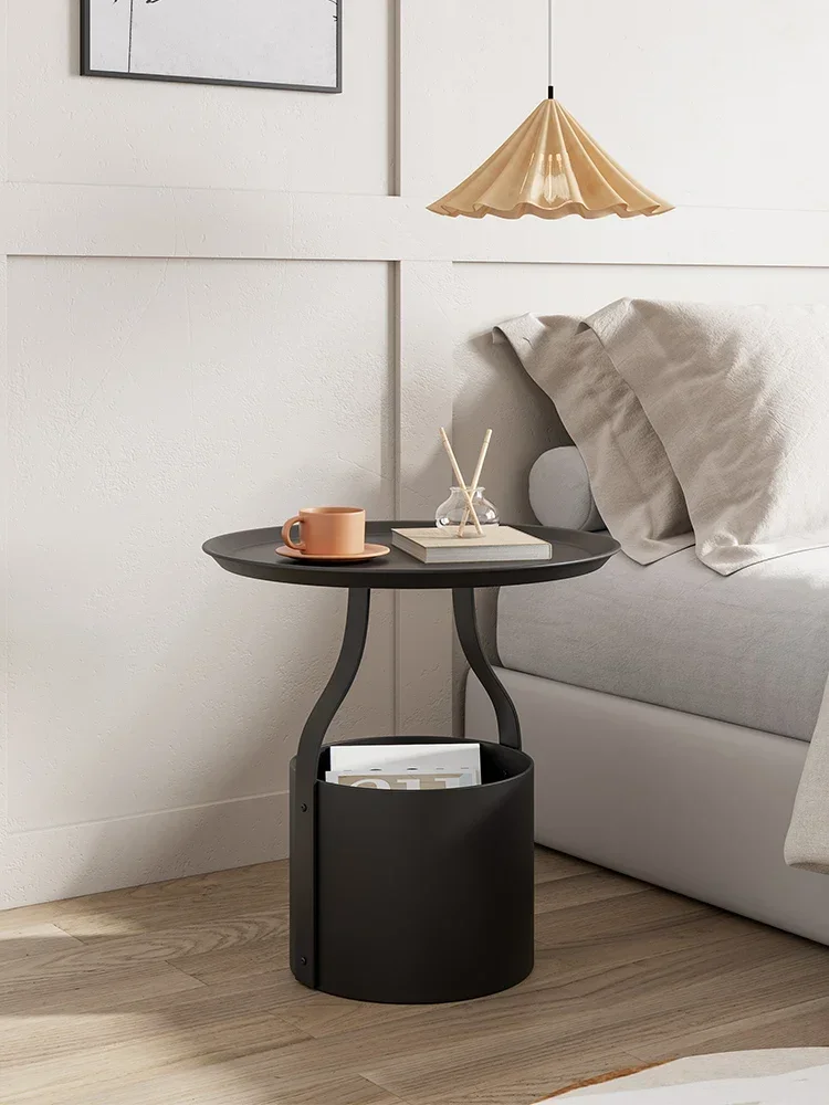 Nordic Nightstands Mobile Metal Modern Bedroom Bedside Table Storage Cabinet Nordic Living Room Sofa Side Table Home Furniture