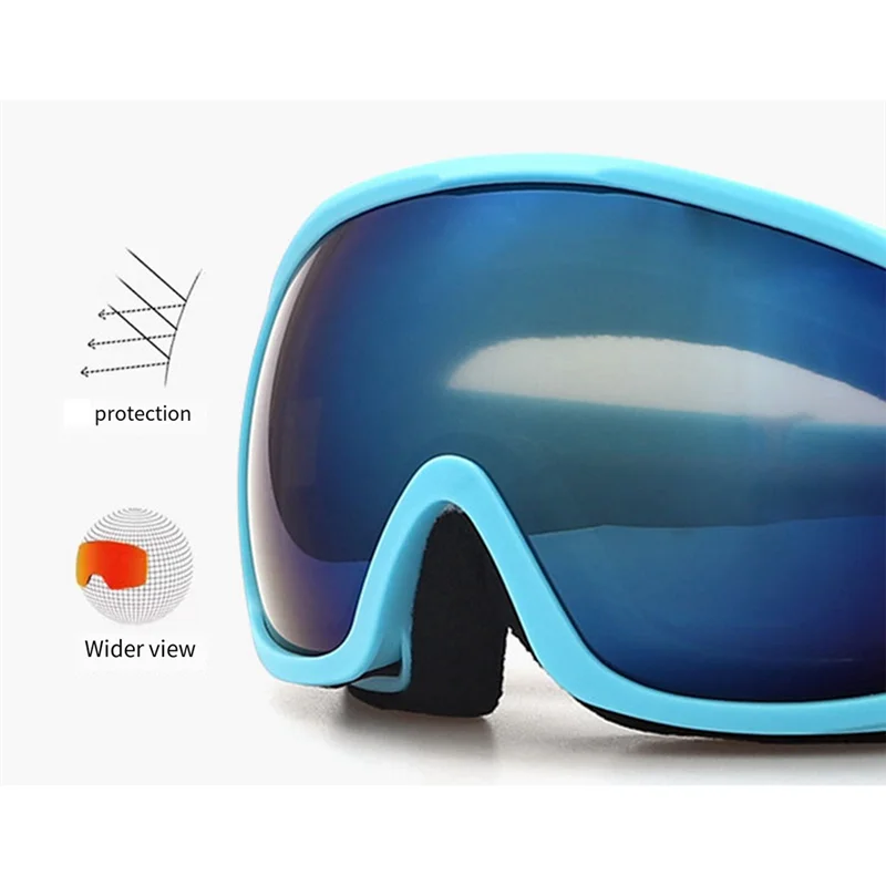 NALFI-Double-Layer Anti-Fog Ski Goggles Myopia Adult Snow Goggles With Spherical Lens For Adults, Skiing And Mountaineering Gear