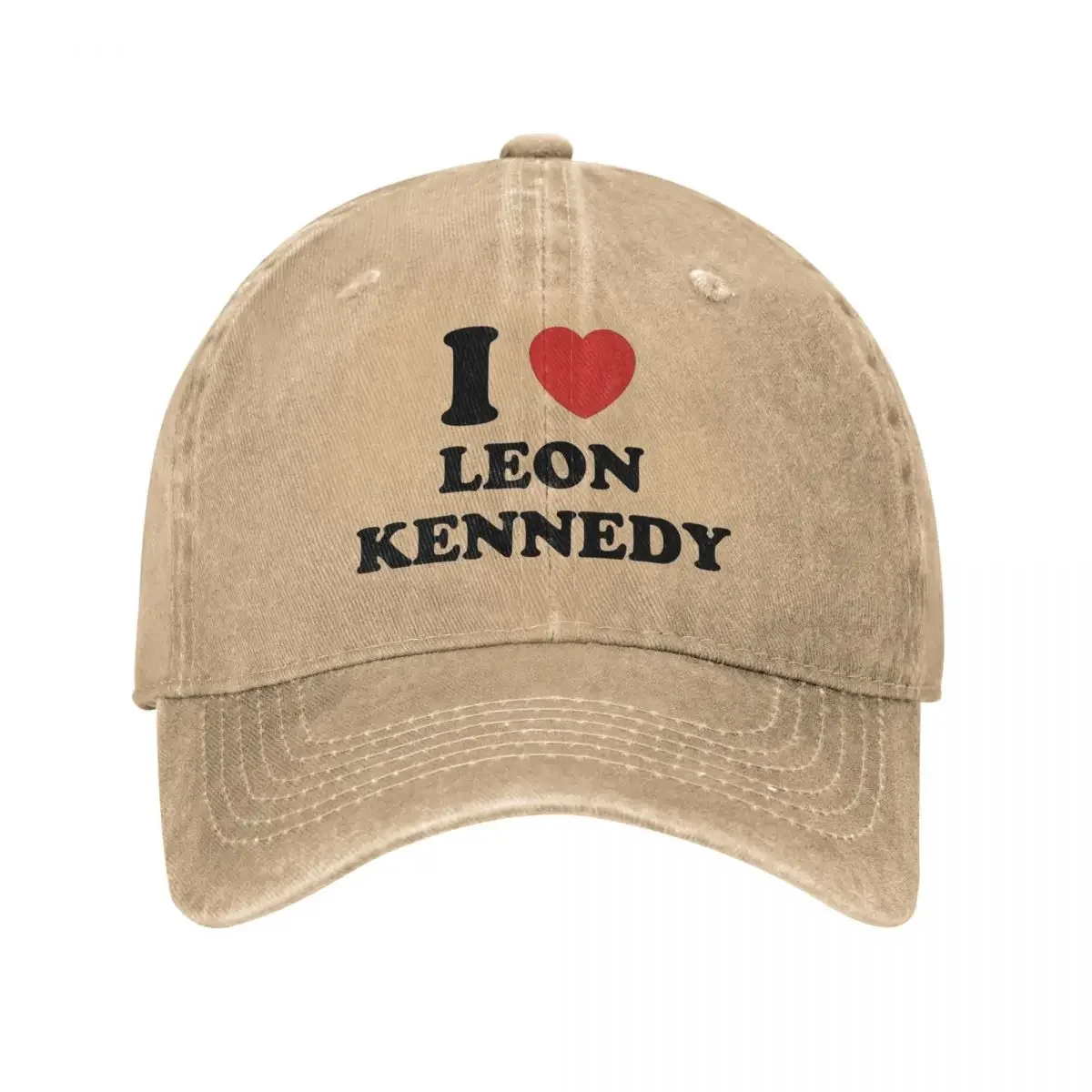 I Love Leon Kennedy Baseball Cap Residents Evils Game Street Style Couple Women Trucker Hat Outdoor Sports Baseball Caps