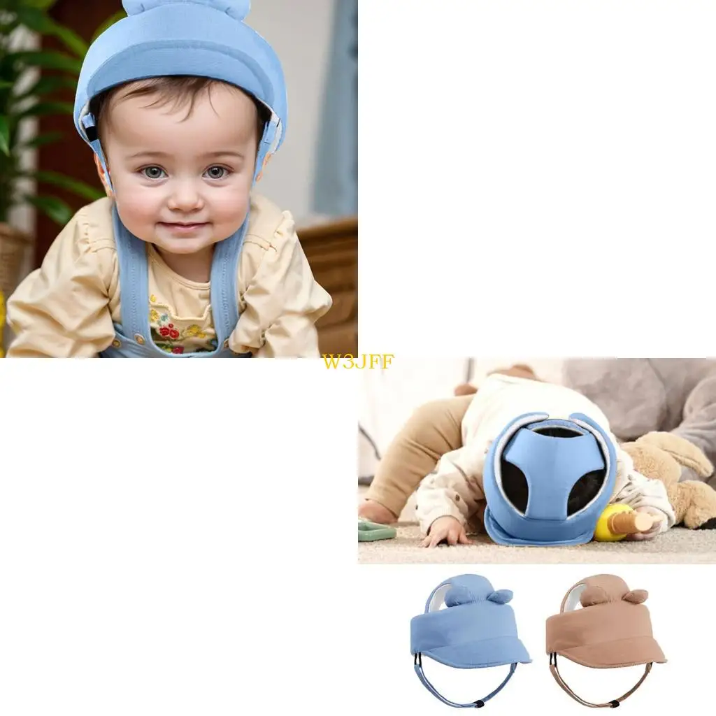 

W3JF Adjustable Baby Head Guard Collision Proof Hat Feature Mesh Lining for Daily Comfortable Protections During Play