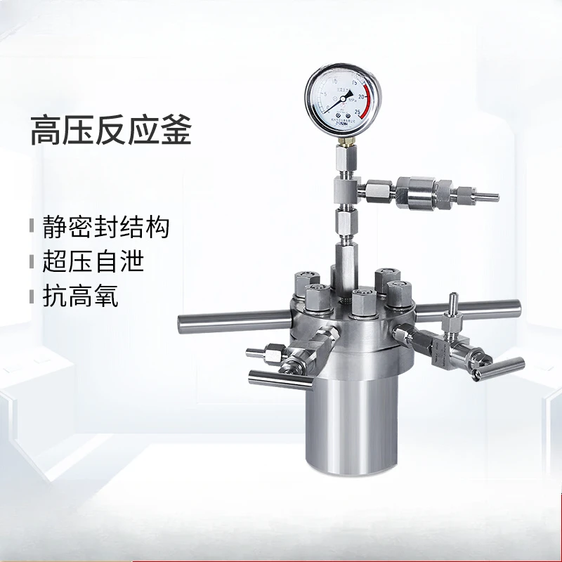 

Simple High Pressure Reactor lab 304 Stainless Steel High Temperature and High Oxygen Resistant Desktop Micro Reactor
